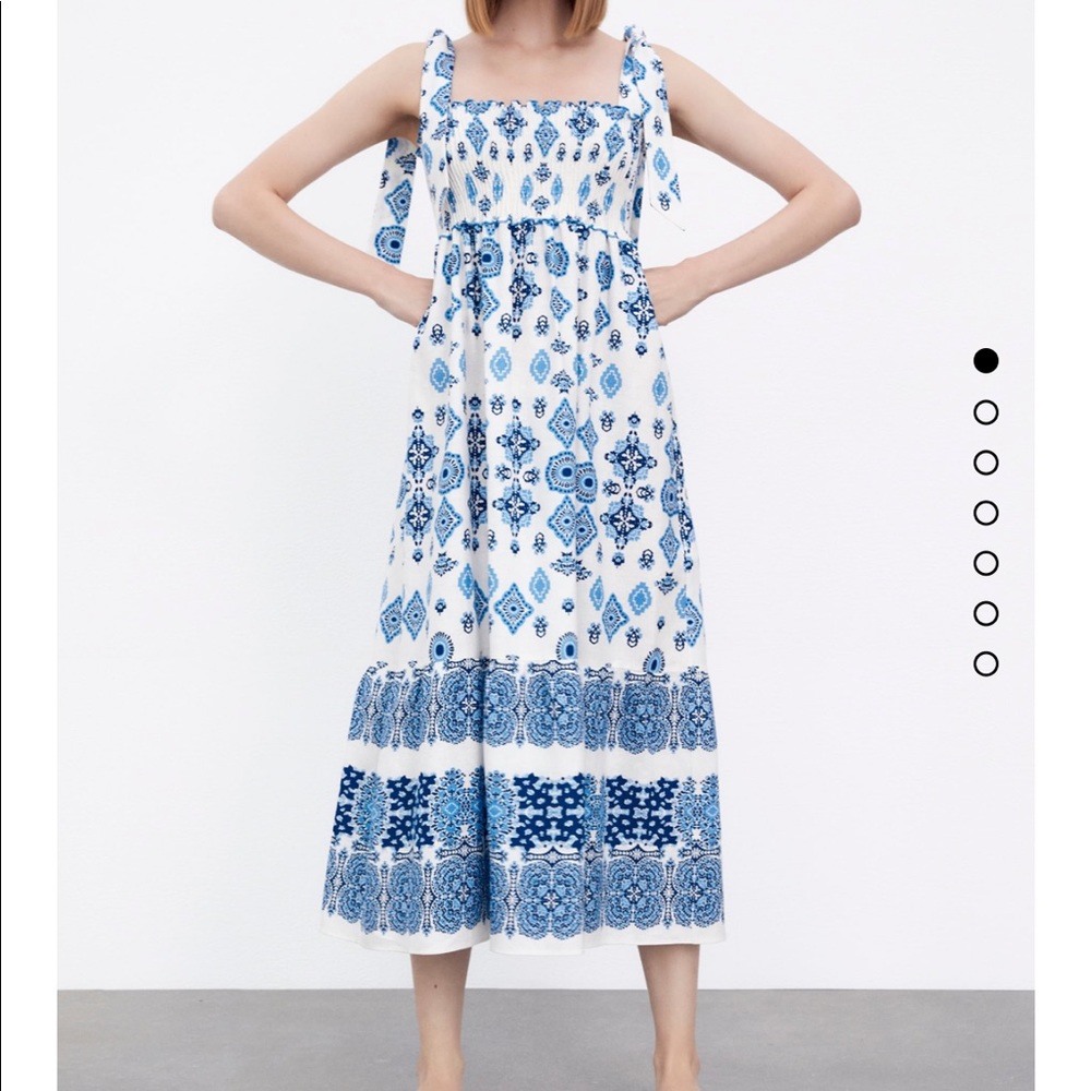 Zara print dress